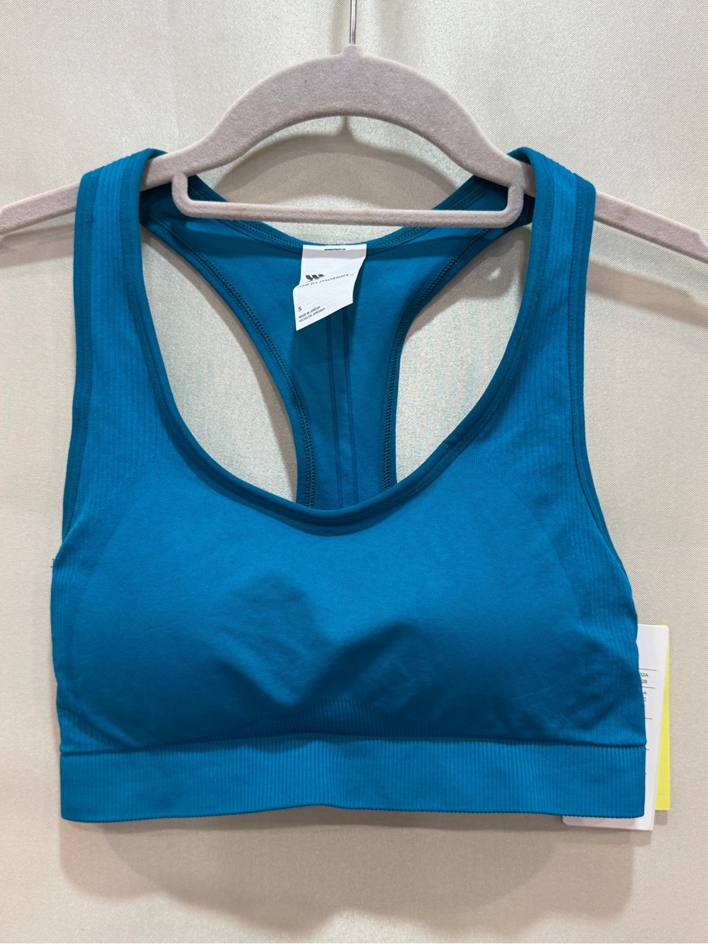 all in motion Teal Blue Racerback Seamless Sports Bra